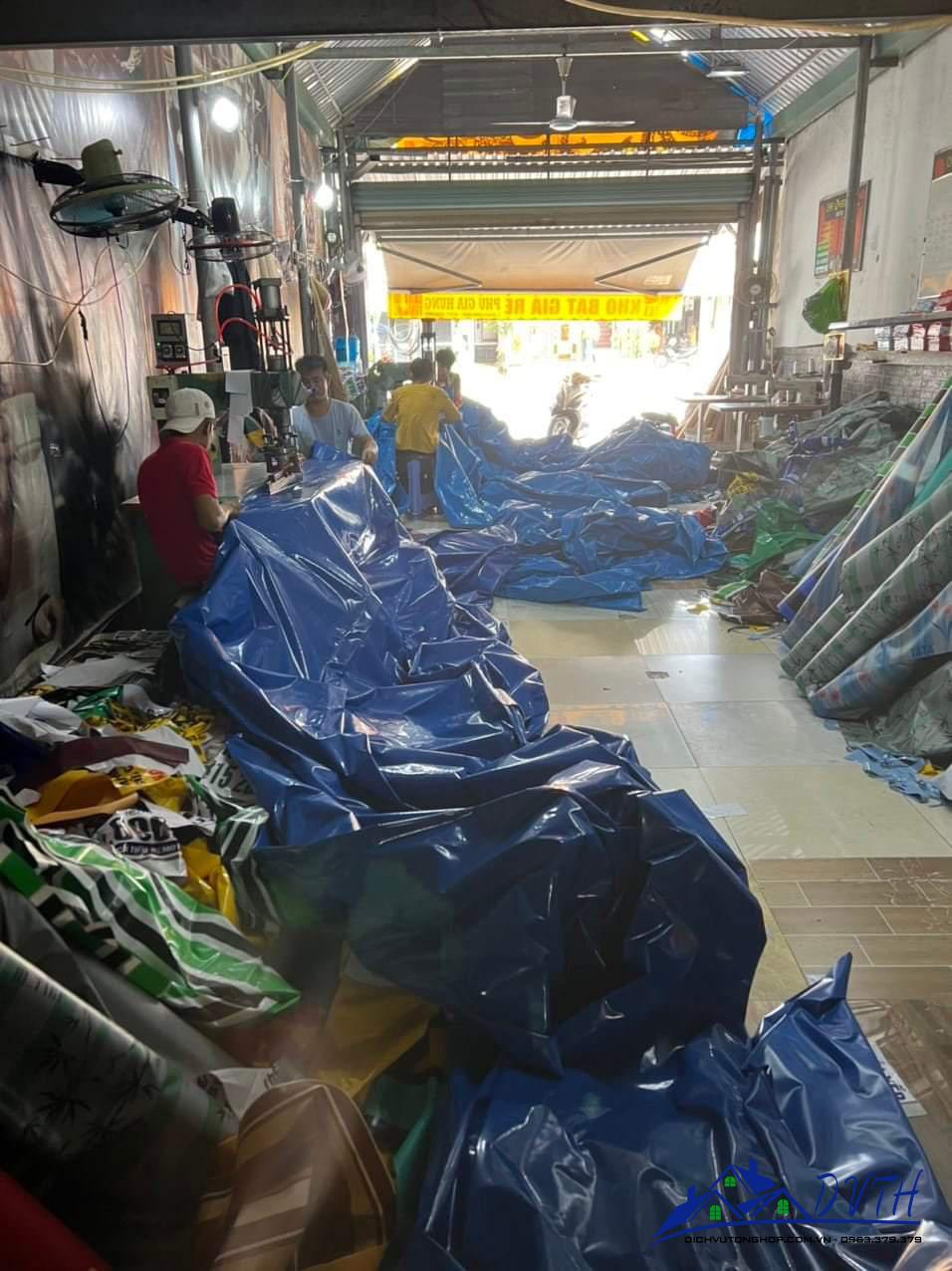 May bạt mái che tại Hậu Giang